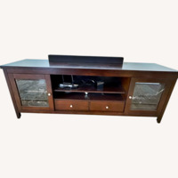 Abbyson Living Furniture Dark Brown Media Cabinet