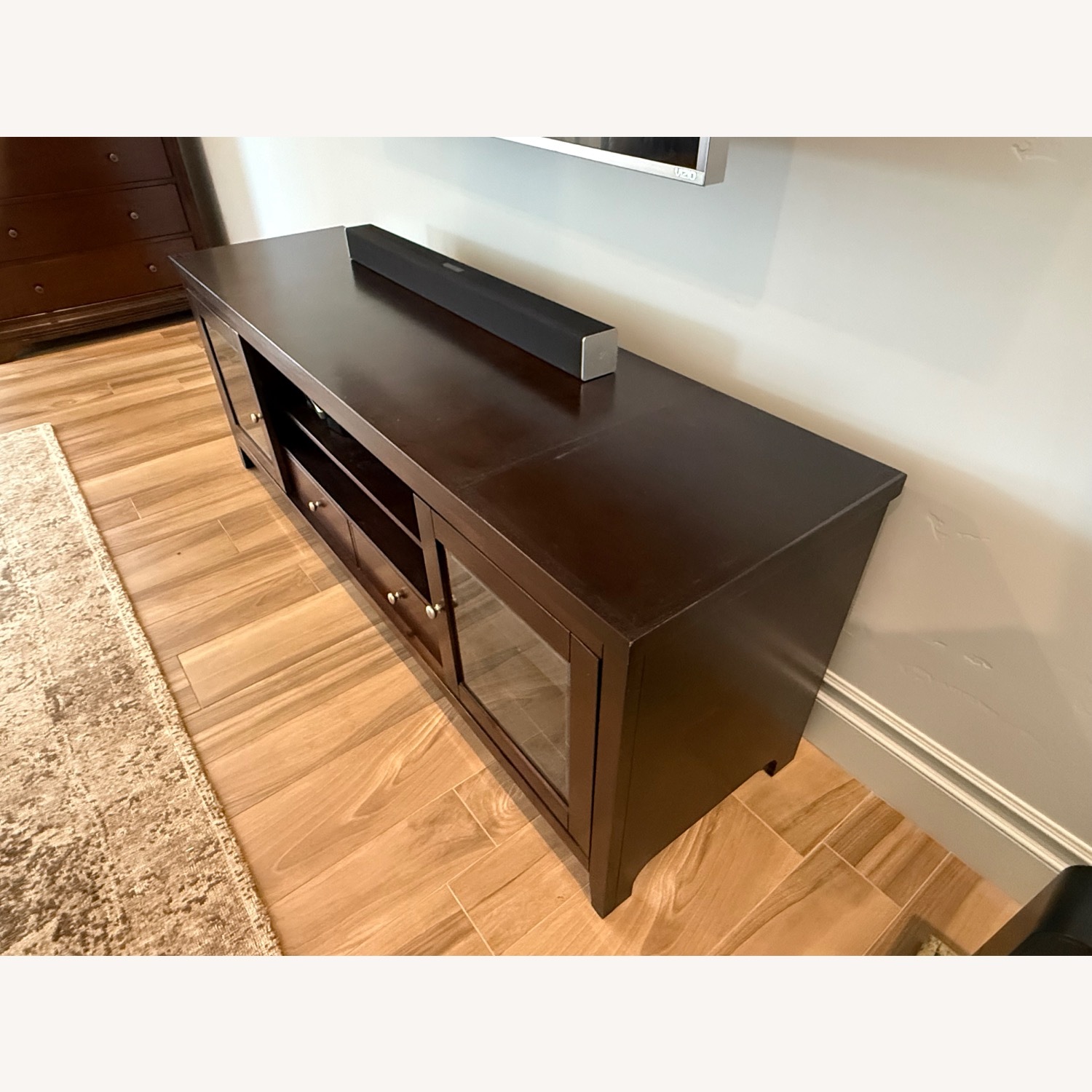 Abbyson Living Furniture Dark Brown Media Cabinet - image-1