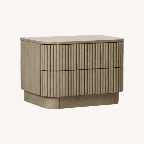 Used Oxford Nightstand Greige Oak for sale on AptDeco