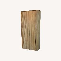  Byron Storage Cabinet Light Oak/Brass Accents