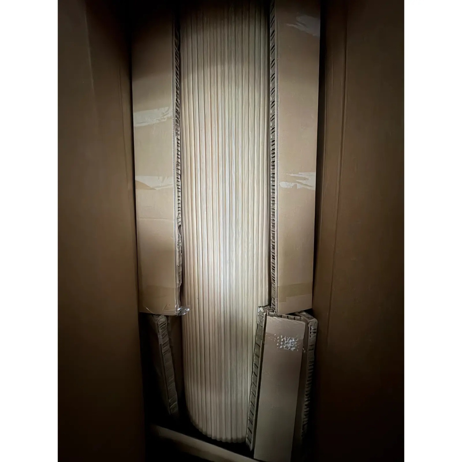 Byron Storage Cabinet Light Oak/Brass Accents - image-1