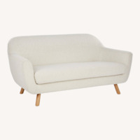 Article Gabriola White Boucle Loveseat