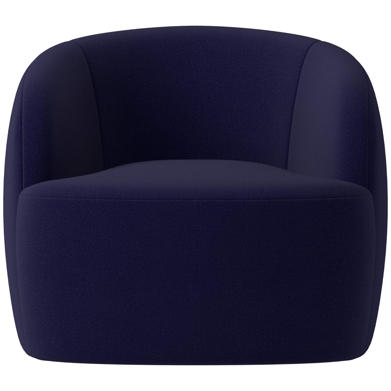 CB2 Gwyneth Chair Blue Velvet Accent Chair - image-7