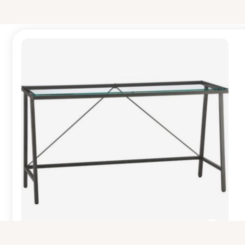 Used CB2 Dwight Carbon & Glass Desk for sale on AptDeco