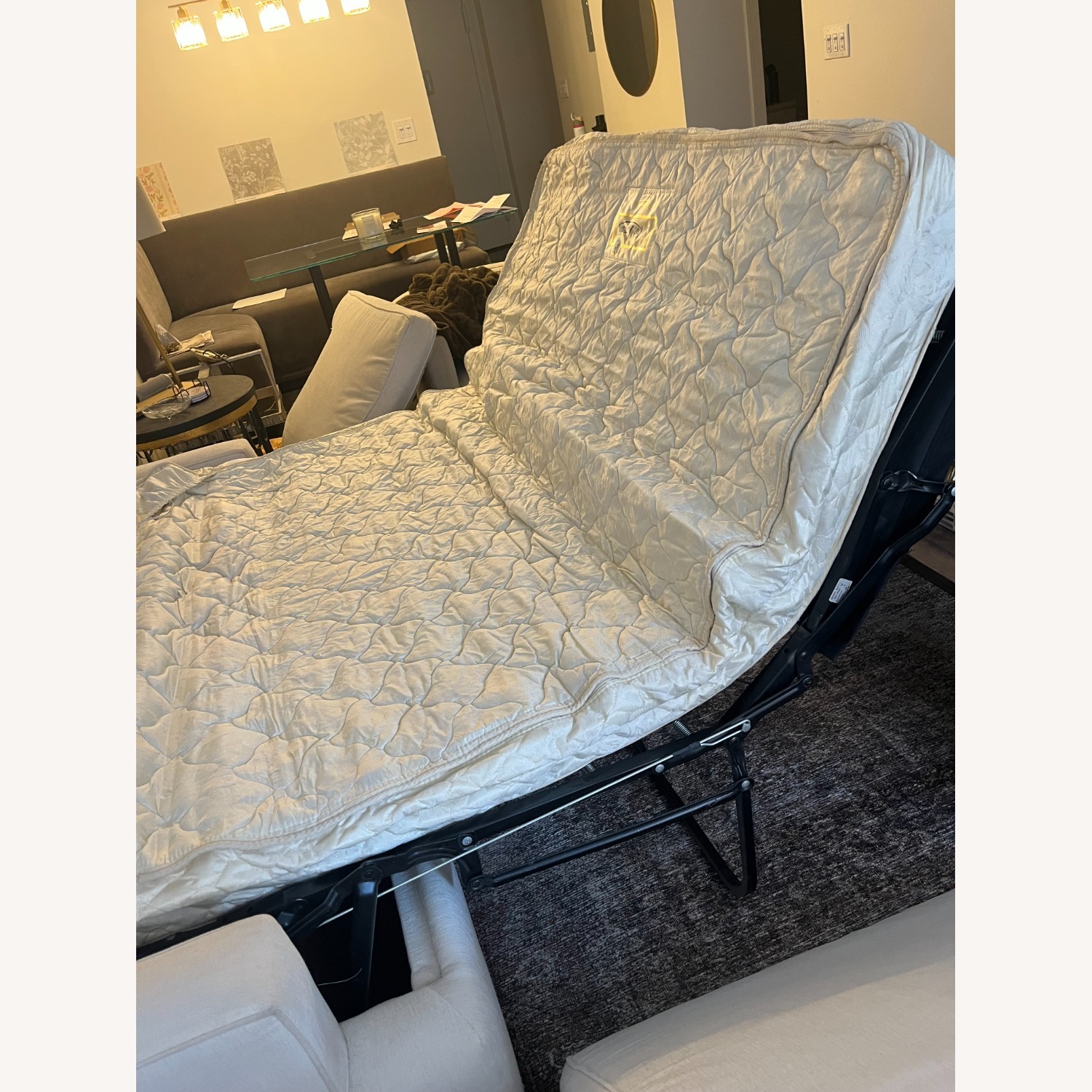 Ivory 2-Seater Pull Out Bed Sofa - image-5