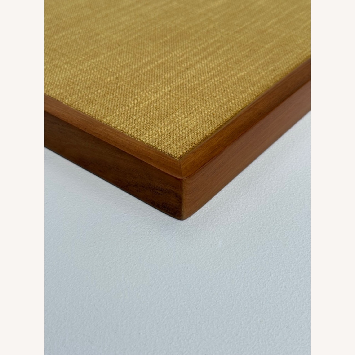 West Elm Natural Wood & Linen Console - image-2