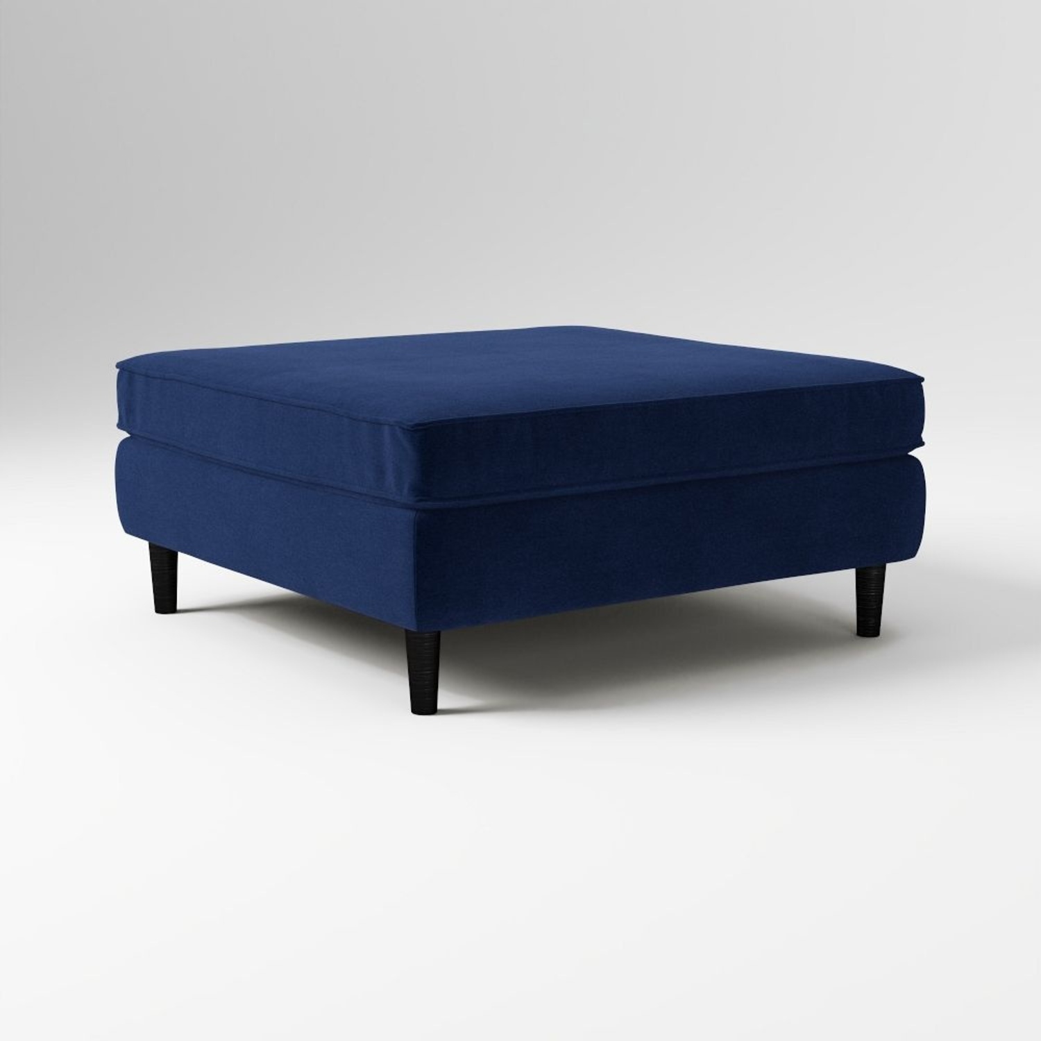 West Elm Paidge Blue Velvet Coffee Table - image-4