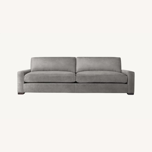 Used Rsetoration Hardware Maxwell 8’ Linen Sleeper Sofa in Mist for sale on AptDeco