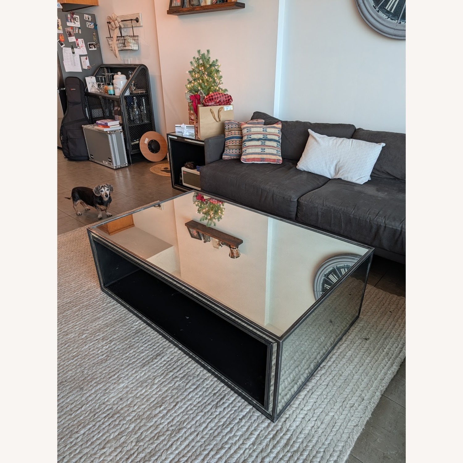 Restoration Hardware Strand Mirrored Coffee Table - image-1