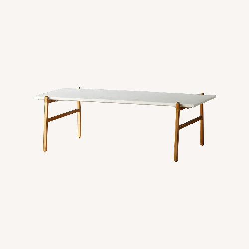 Used CB2 Slab Marble Coffee Table for sale on AptDeco