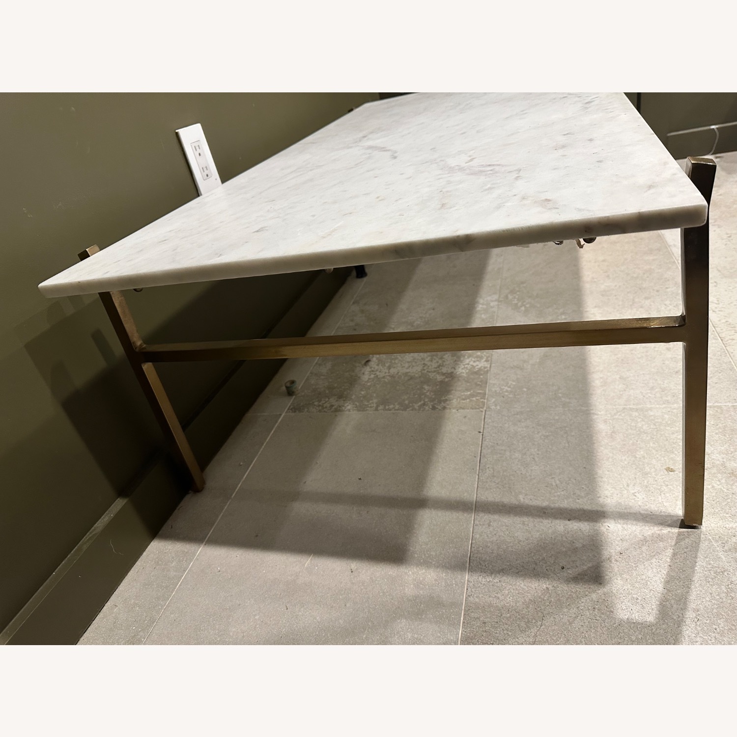 CB2 Slab Marble Coffee Table - image-4