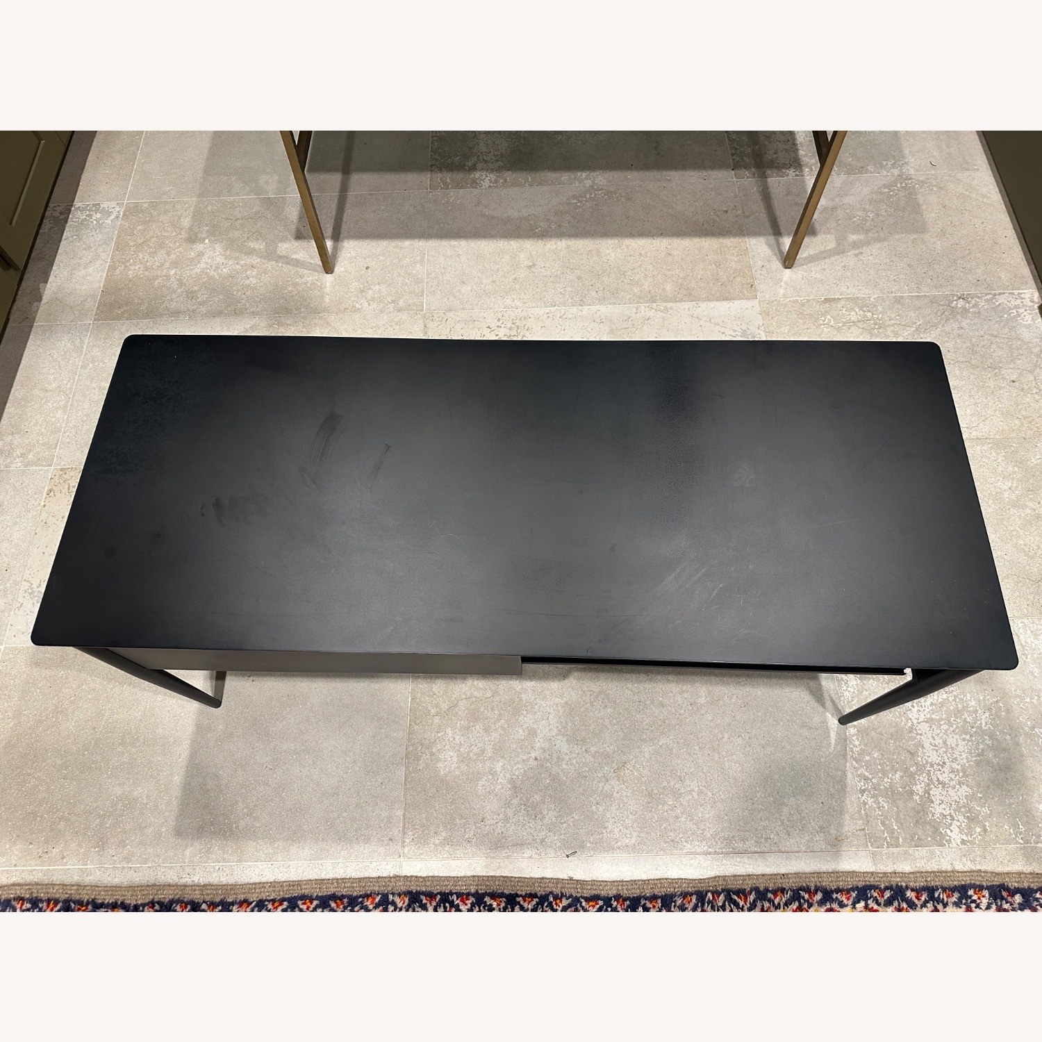 West Elm Black Metalwork Media Console - image-2
