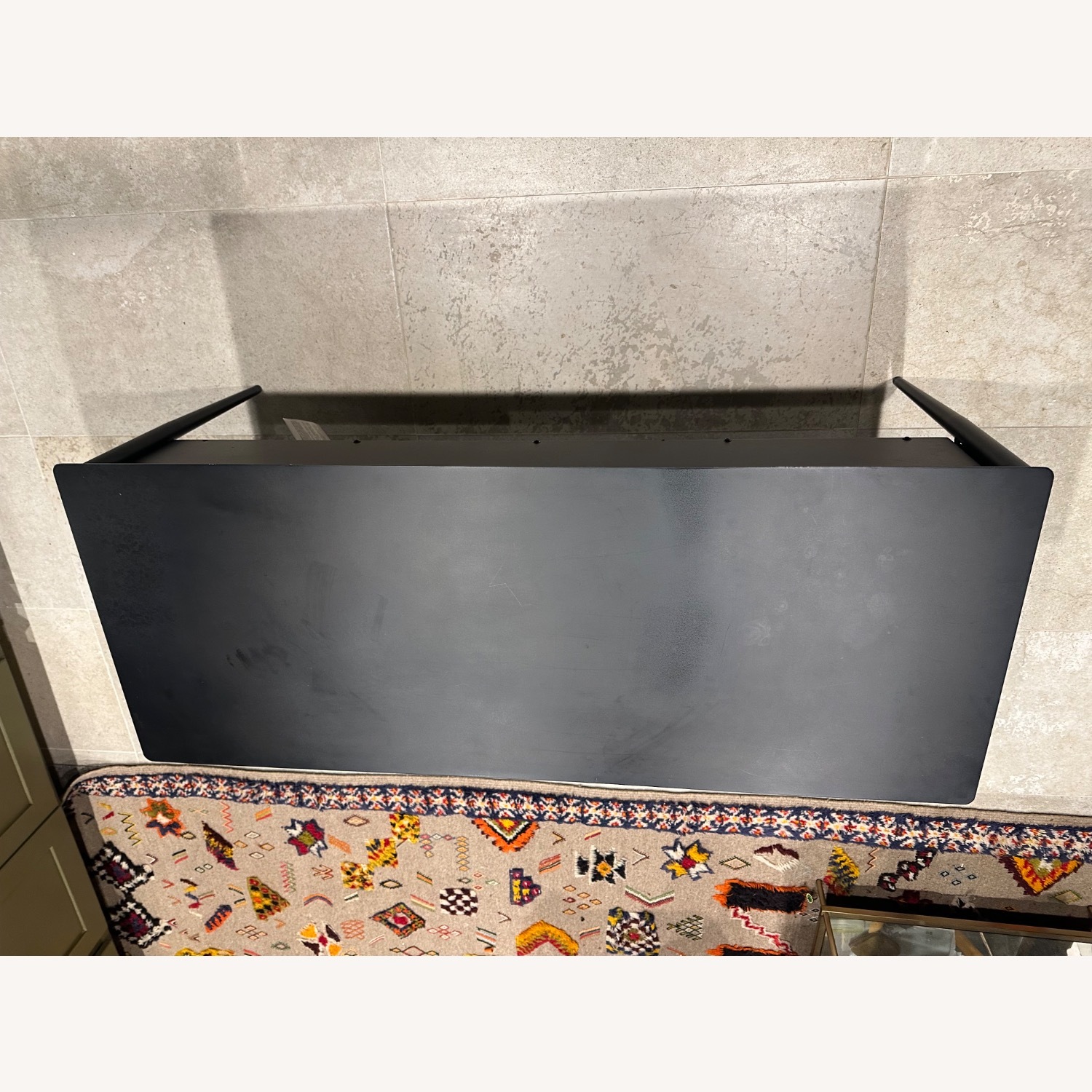 West Elm Black Metalwork Media Console - image-5