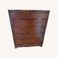Abbyson Living Furniture Dark Brown Wood Dresser