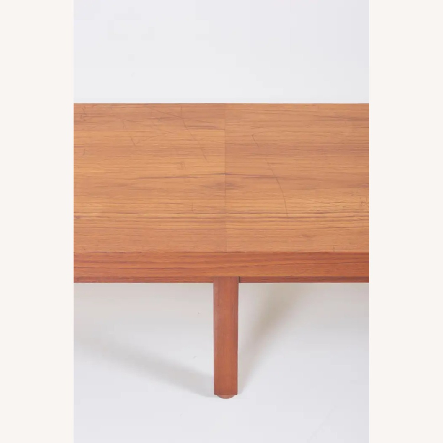 Vintage/Antique Light Brown Wood Bench - image-4