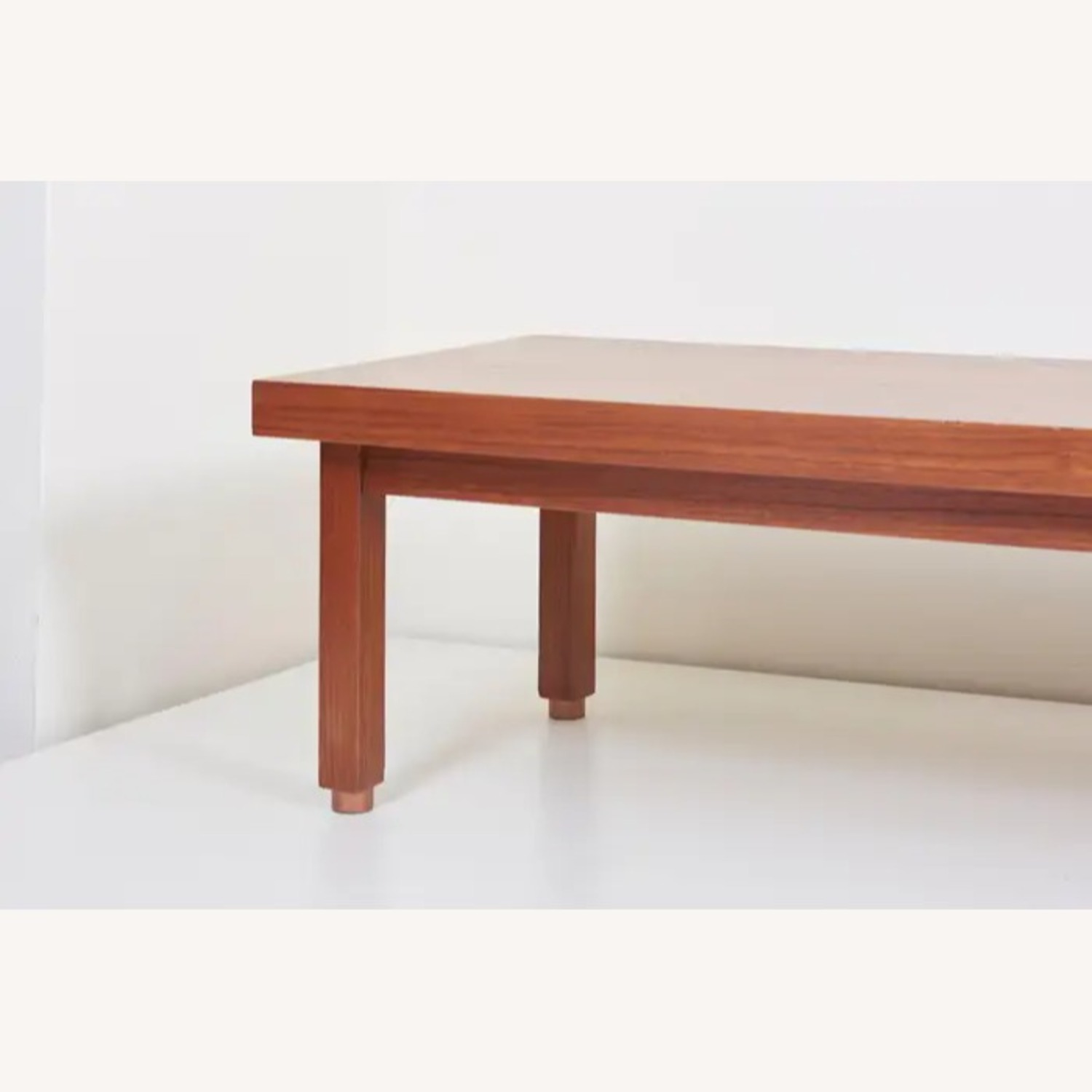 Vintage/Antique Light Brown Wood Bench - image-3