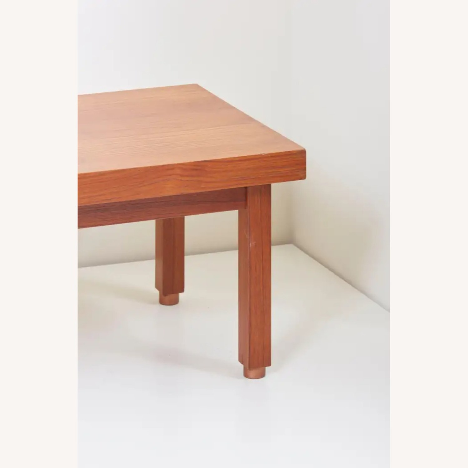 Vintage/Antique Light Brown Wood Bench - image-2