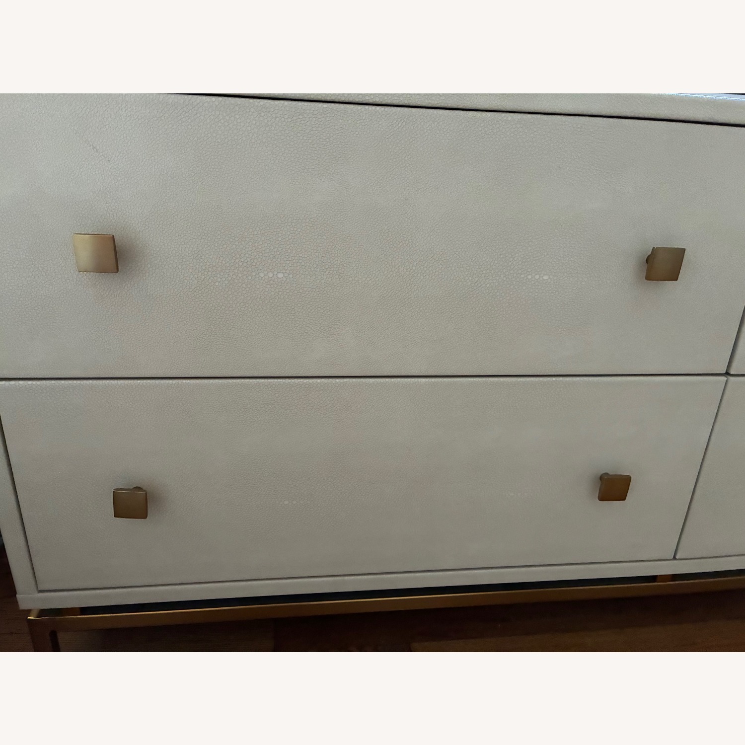 CB2 Shagreen 4-Drawer Dresser, Warm White - image-6