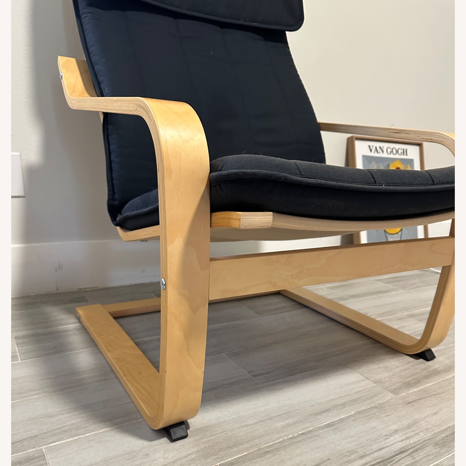 IKEA Light Brown Wood Armchair - image-3