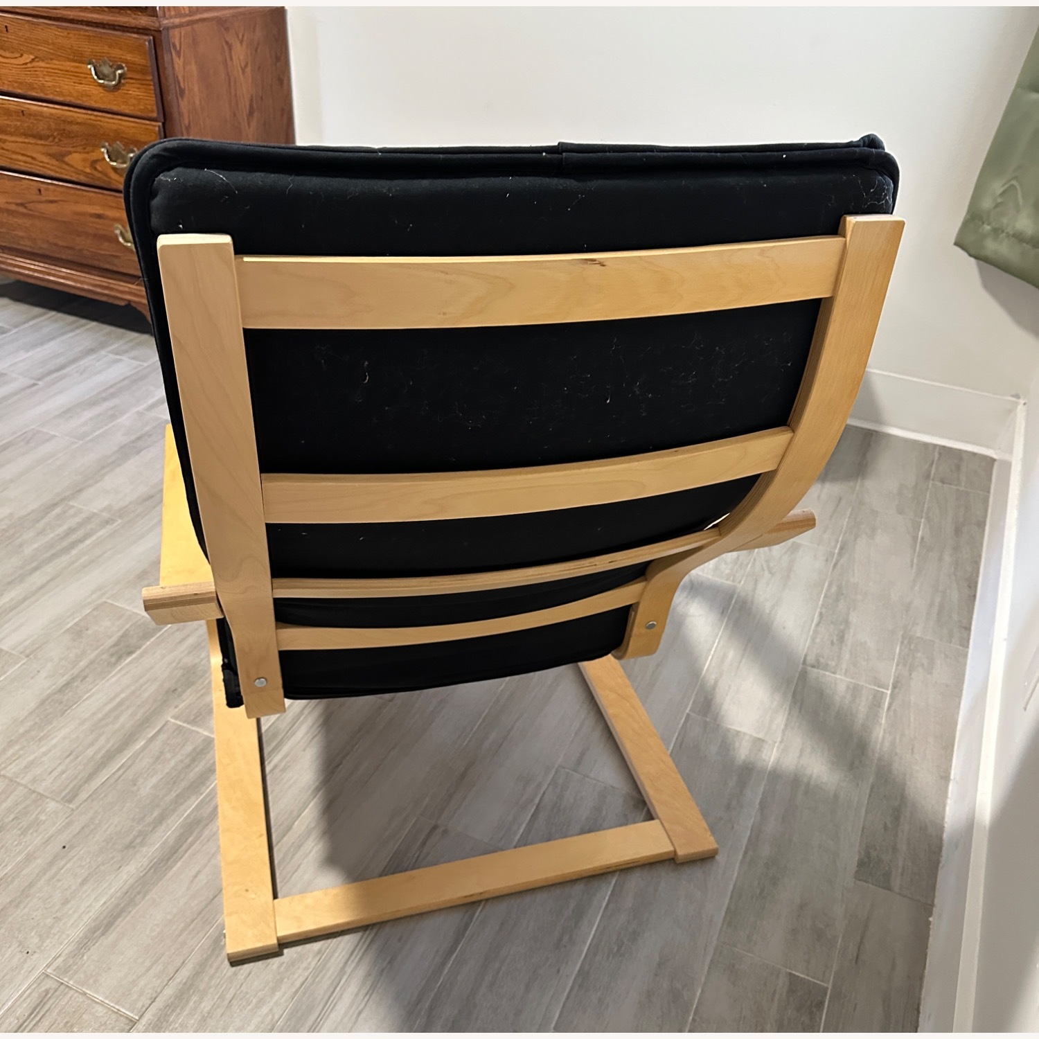 IKEA Light Brown Wood Armchair - image-6