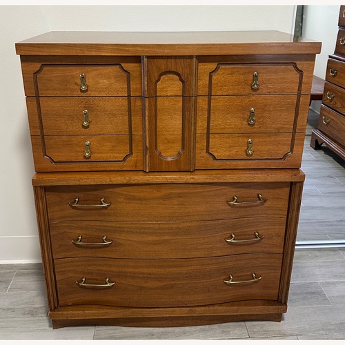 Used Vintage/Antique Light Brown Wood Dresser for sale on AptDeco