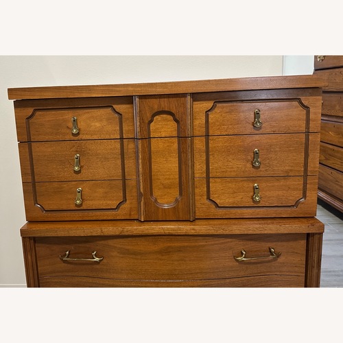 Used Vintage/Antique Light Brown Wood Dresser for sale on AptDeco