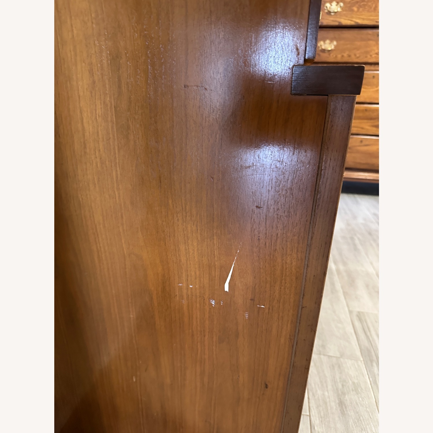 Vintage/Antique Light Brown Wood Dresser - image-4