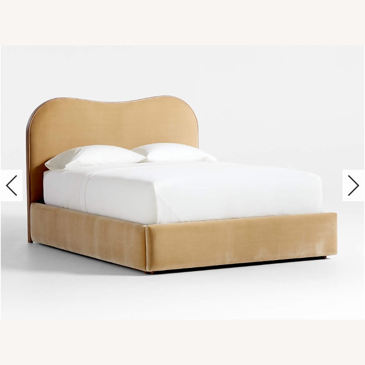 Crate & Barrel Upholstered Storage Queen Bed by Jake Arnold - image-5