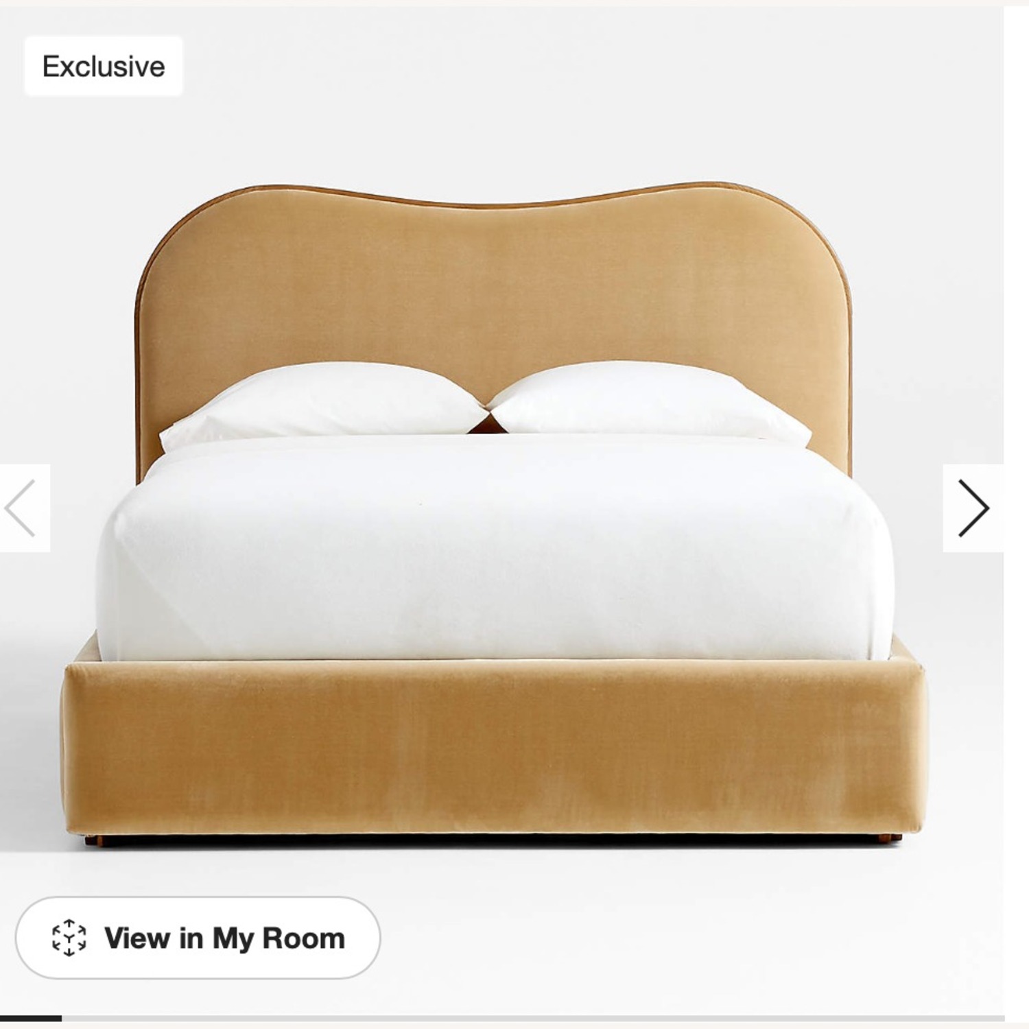 Crate & Barrel Upholstered Storage Queen Bed by Jake Arnold - image-4