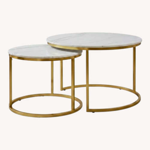 Used Home Decorator's Collection Marble Nesting Coffee Tables for sale on AptDeco