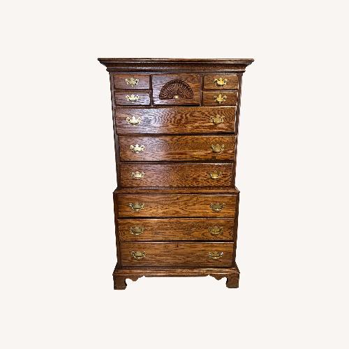 Used Vintage/Antique Dark Brown Wood Dresser for sale on AptDeco