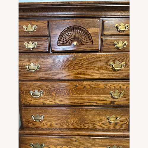 Used Vintage/Antique Dark Brown Wood Dresser for sale on AptDeco