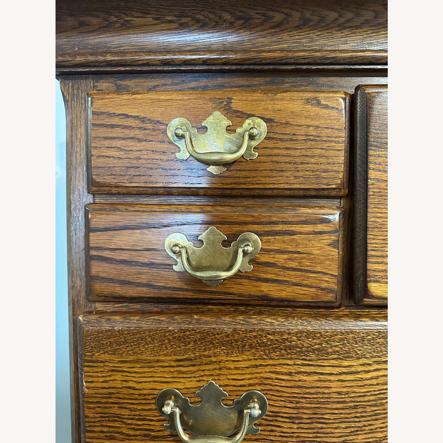 Vintage/Antique Dark Brown Wood Dresser - image-2