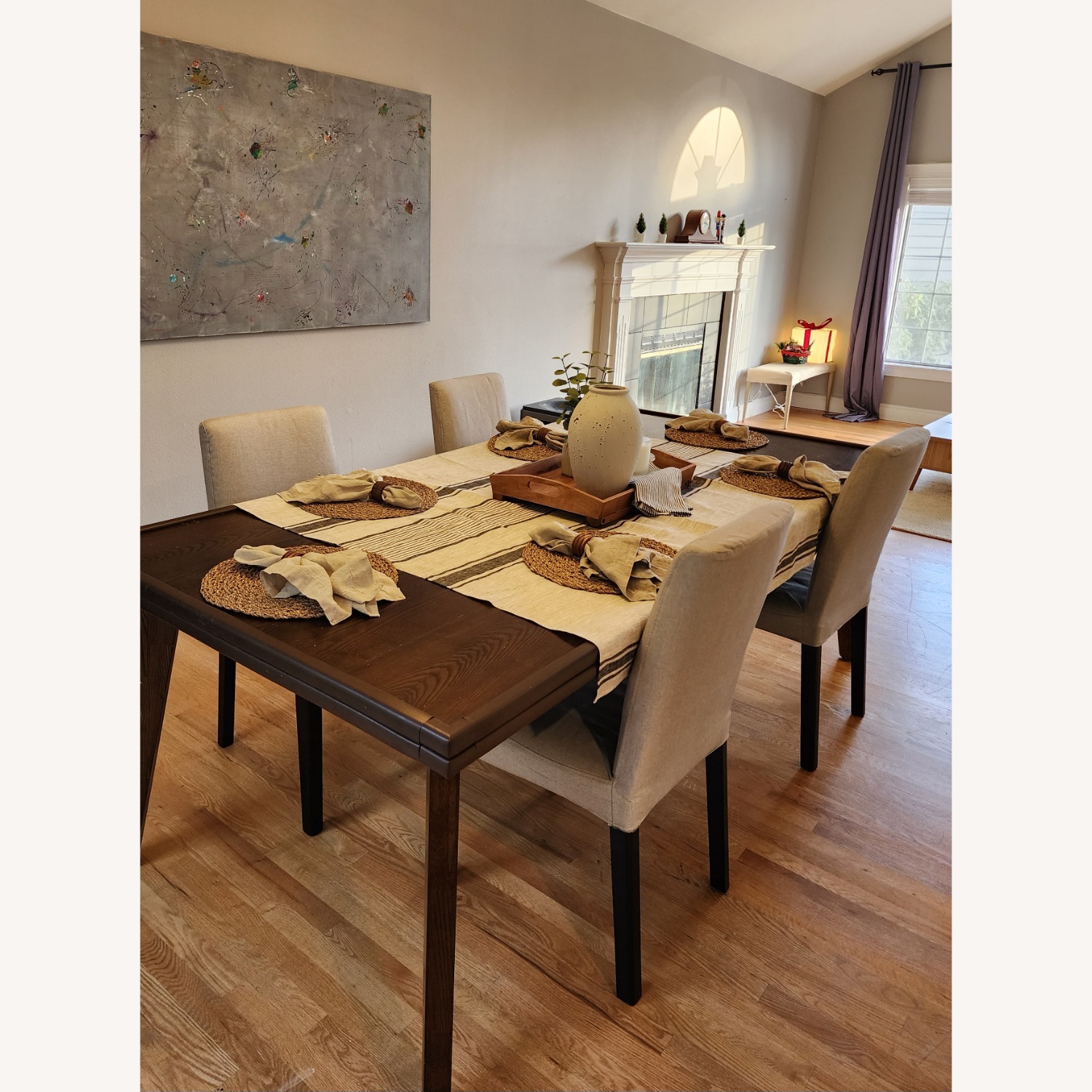 IKEA BERGMUND Dining Chairs and Covers - image-4