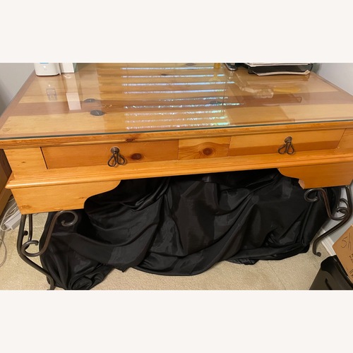 Used Natural Wrought Iron Desk for sale on AptDeco