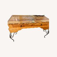 Natural Wrought Iron Desk