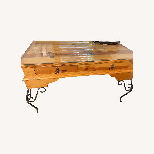 Used Natural Wrought Iron Desk for sale on AptDeco