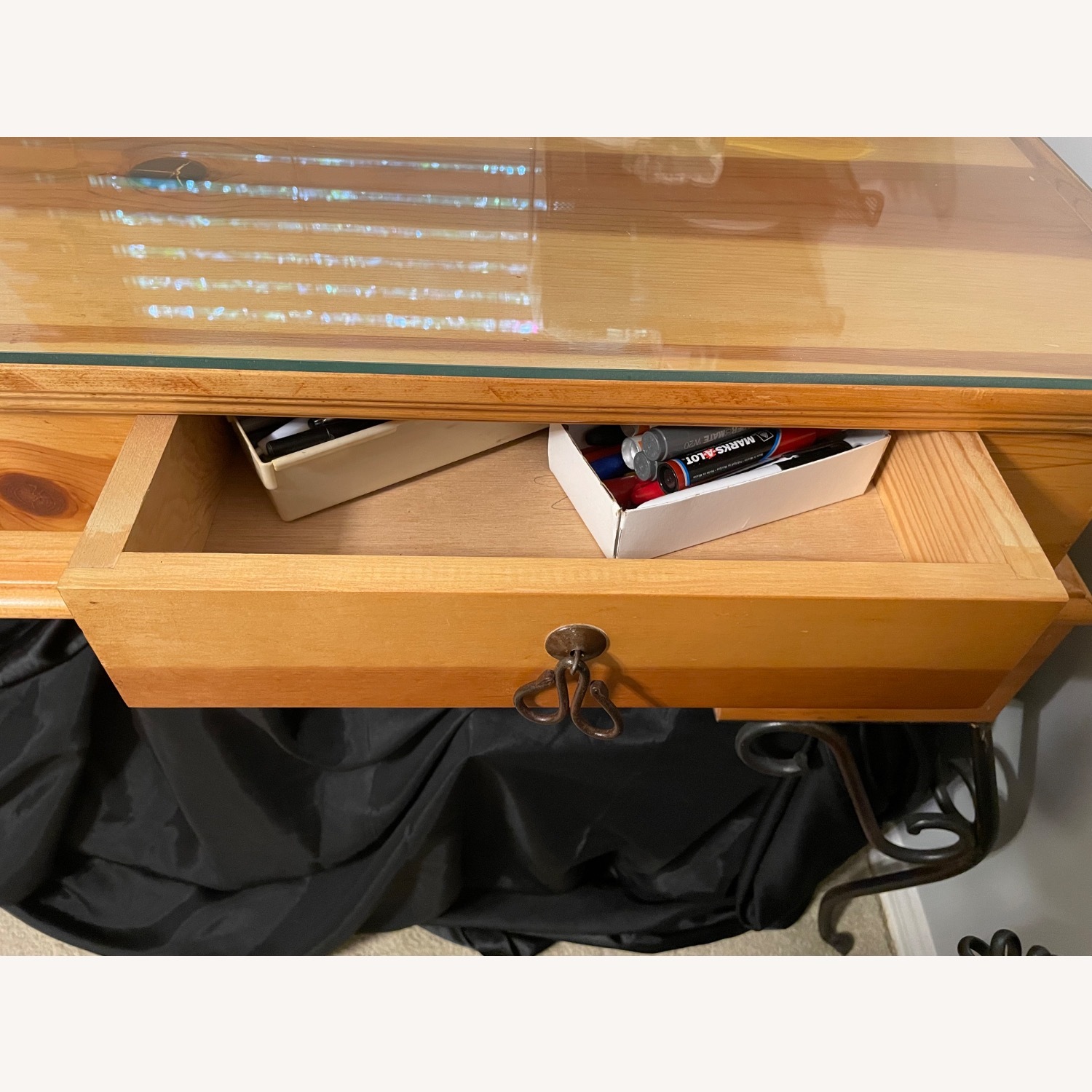 Natural Wrought Iron Desk - image-4