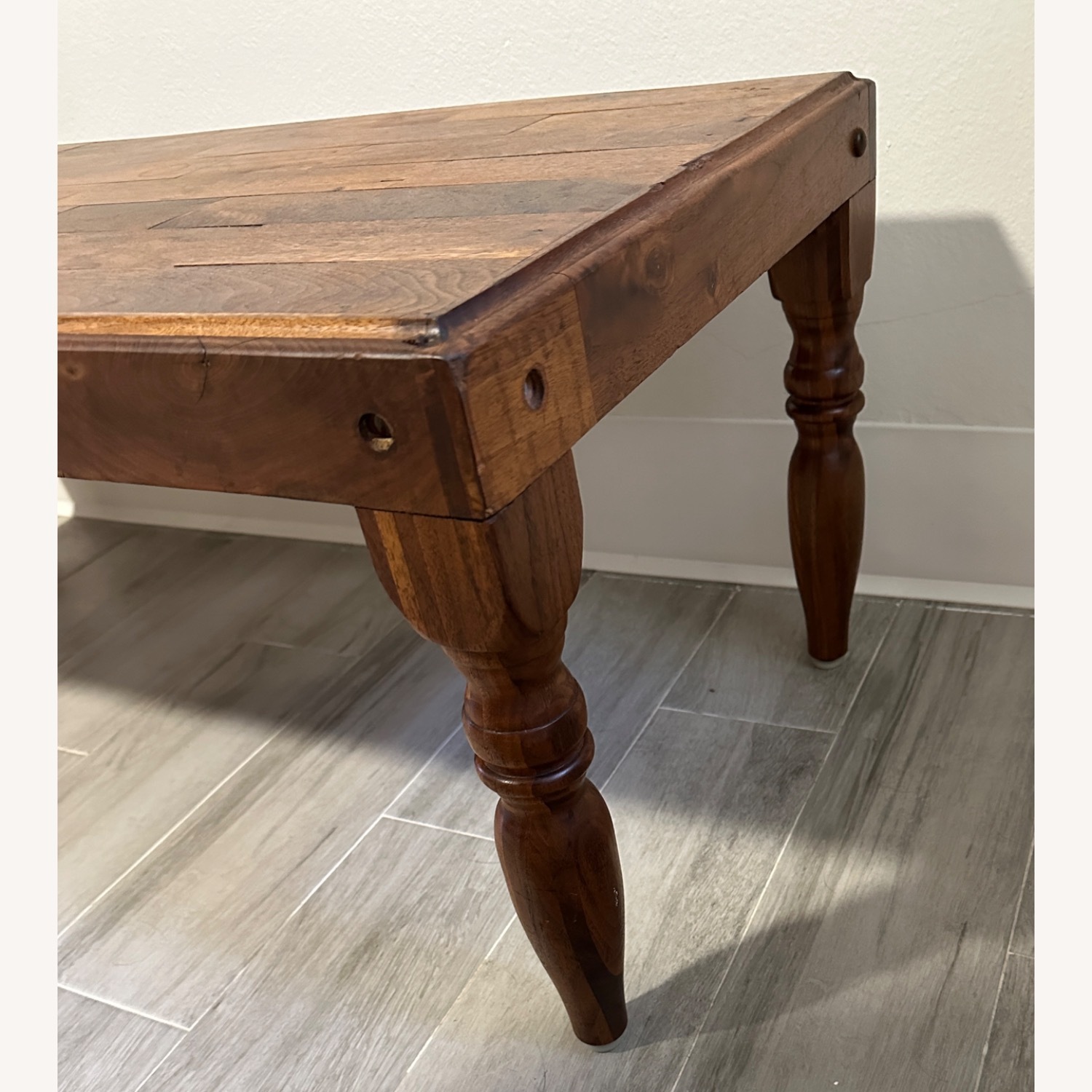 Vintage/Antique Finds Dark Brown Coffee Table - image-5