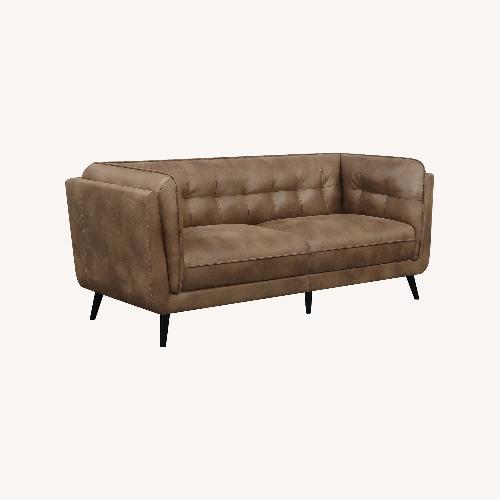Used Coaster Fine Furniture Dark Brown 3+ Seater Sofa for sale on AptDeco