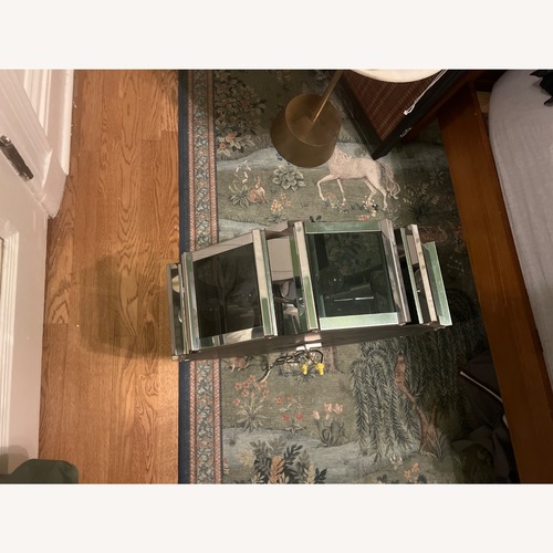 Used Vintage Midcentury Modern Glass Chandelier for sale on AptDeco