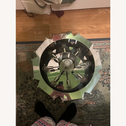 Used Vintage Midcentury Modern Glass Chandelier for sale on AptDeco