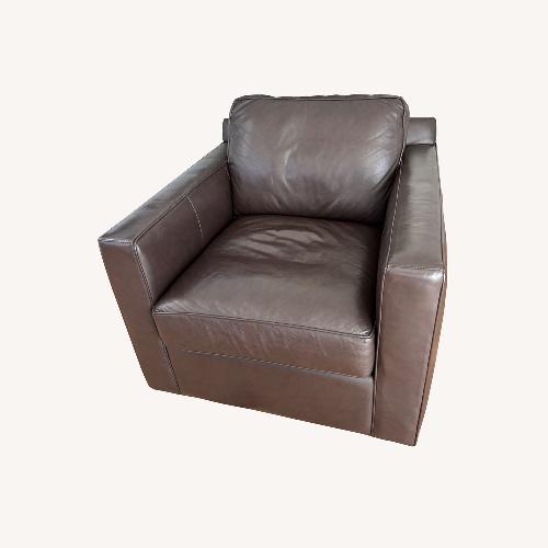 Used Crate & Barrel Leather Chair for sale on AptDeco
