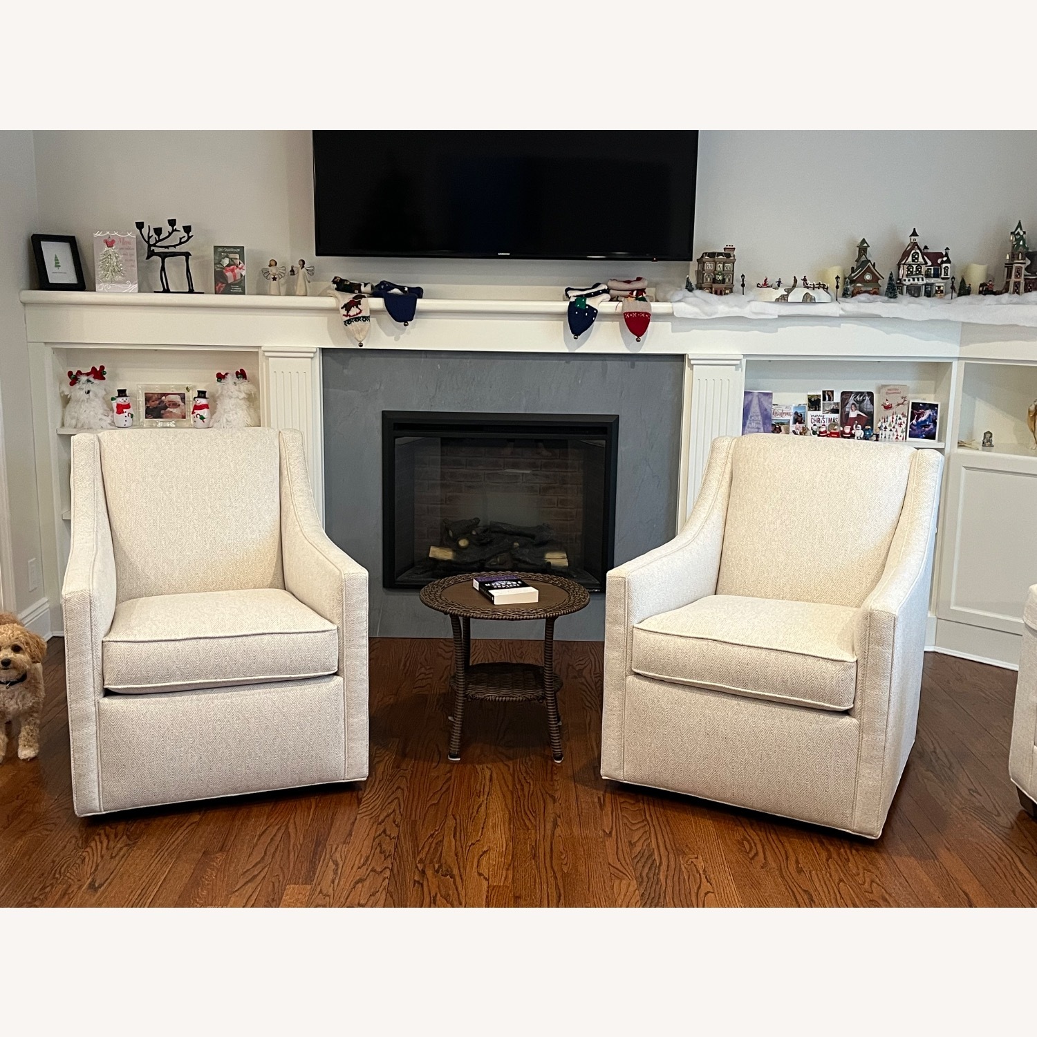 Ballard Designs Carlyle Natural Fabric Armchair - image-2