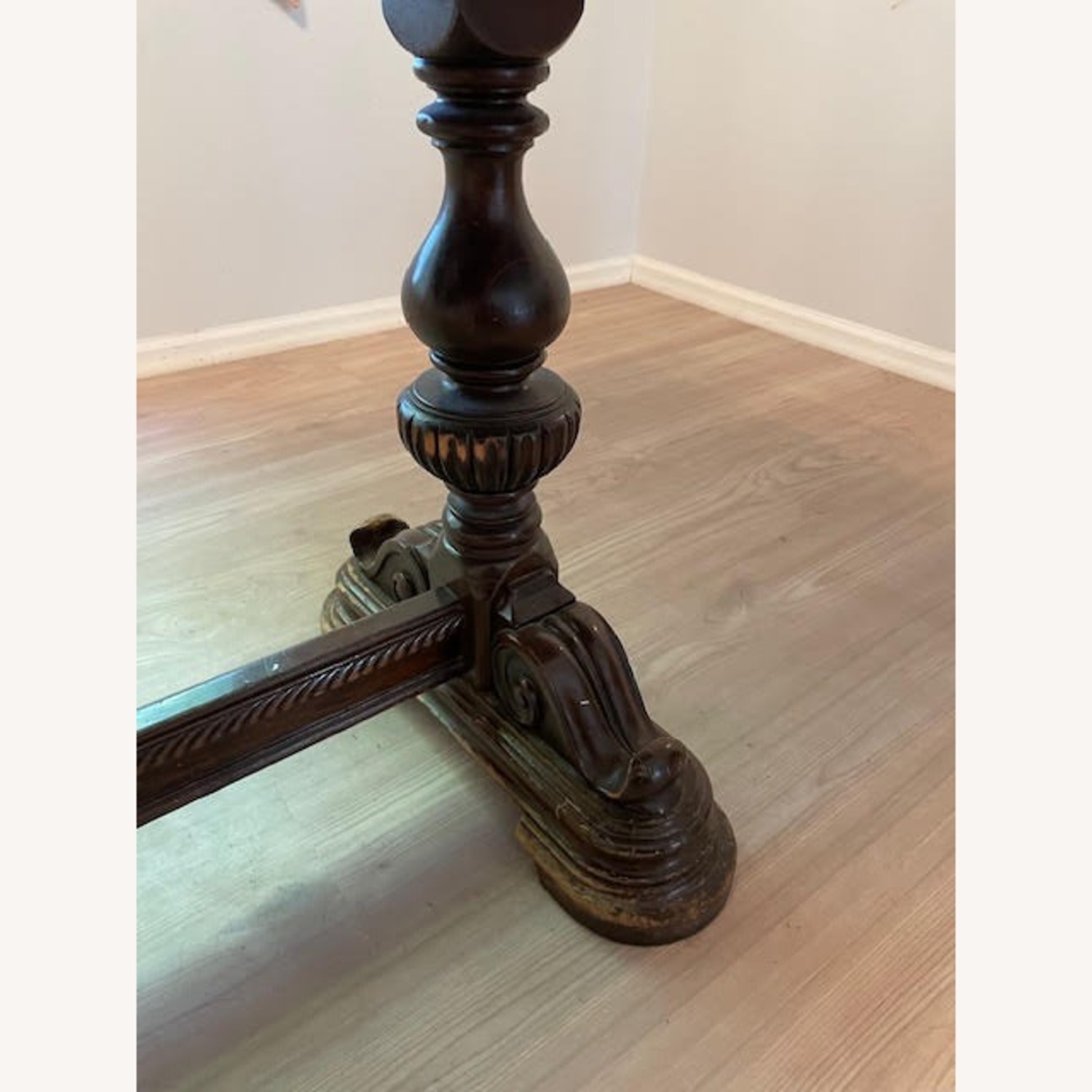 Wood Dining/Library Table Around 100 Years Old - image-1