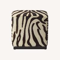 Williams Sonoma Fur and Hide Ottoman