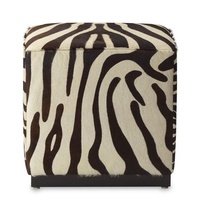 Williams Sonoma Fur and Hide Ottoman