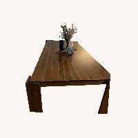 Create Comfort Dark Brown Wood Dining Table