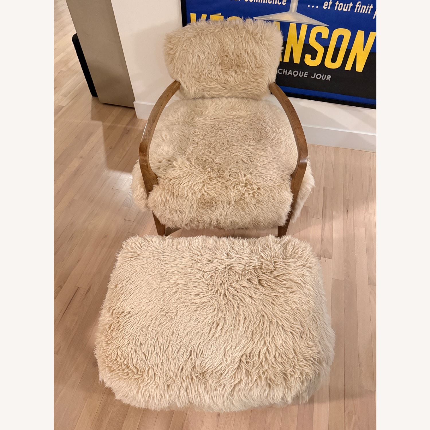 Restoration Hardware Yeti Armchair Ottoman - image-4