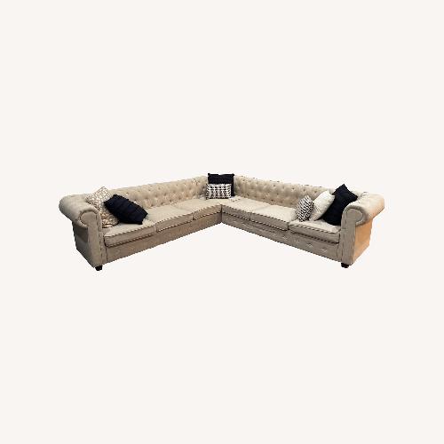 Used Hayneedle Natural 3+ Piece Sectional for sale on AptDeco